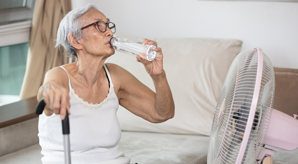 Advice for vulnerable people during a heatwave